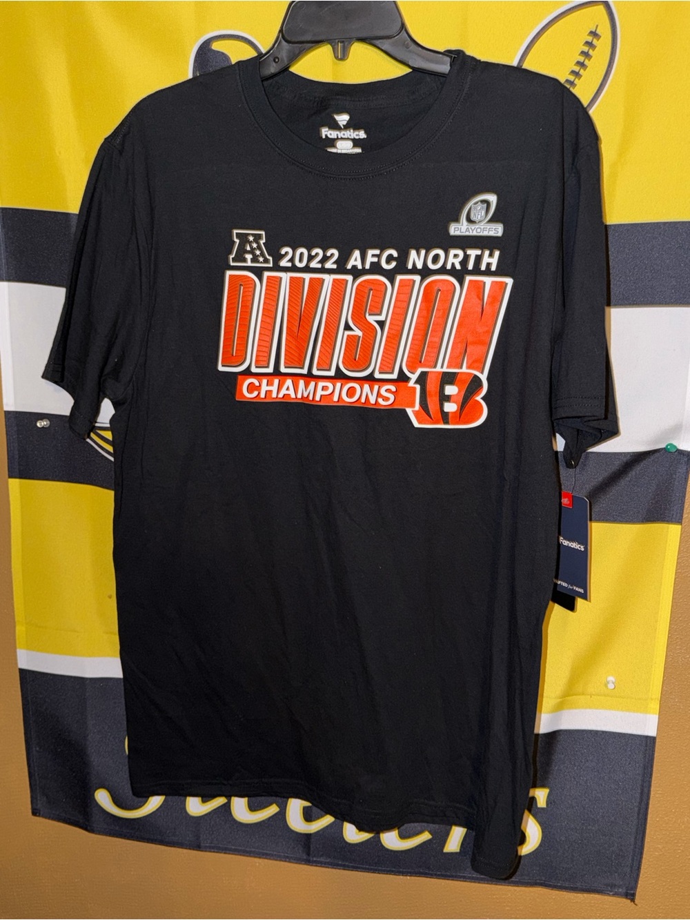 Fanatics NFL Football Cincinnati Bengals 2022 AFC North Champions Shirt Men’s NT